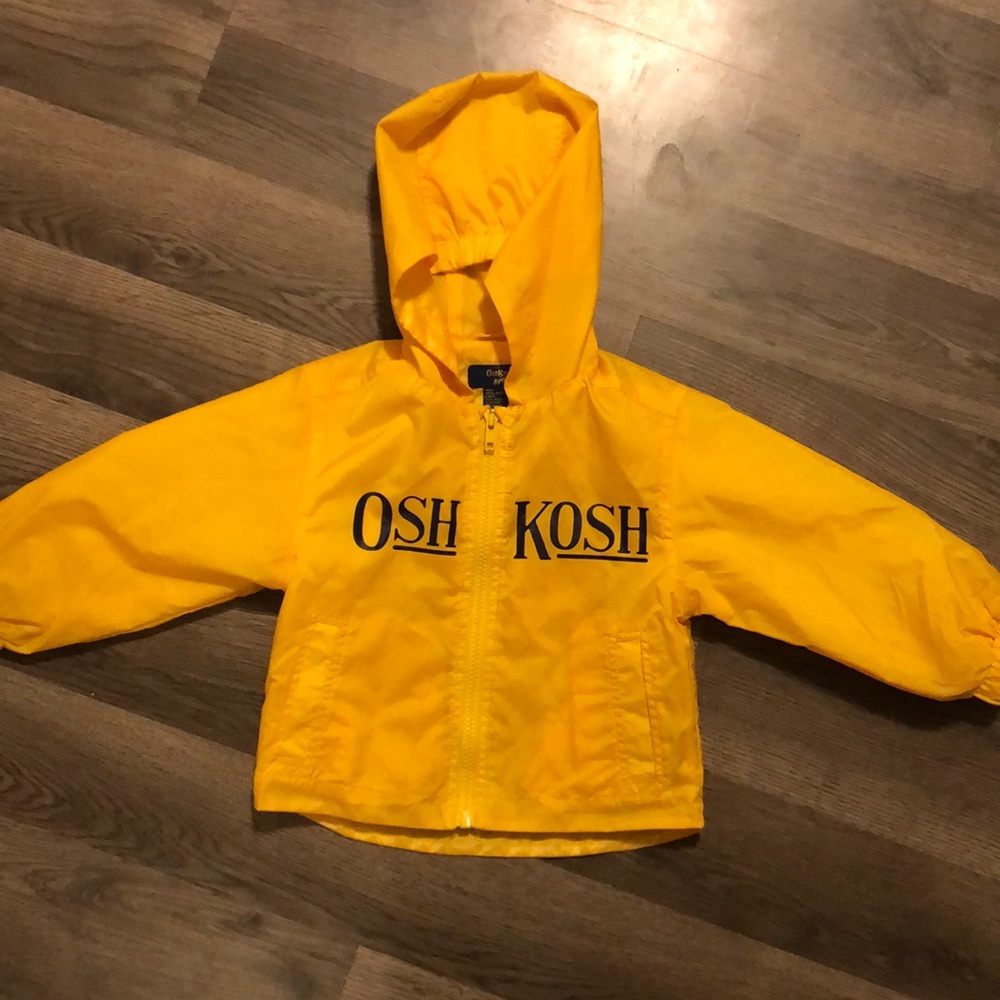 OshKosh yellow rain jacket